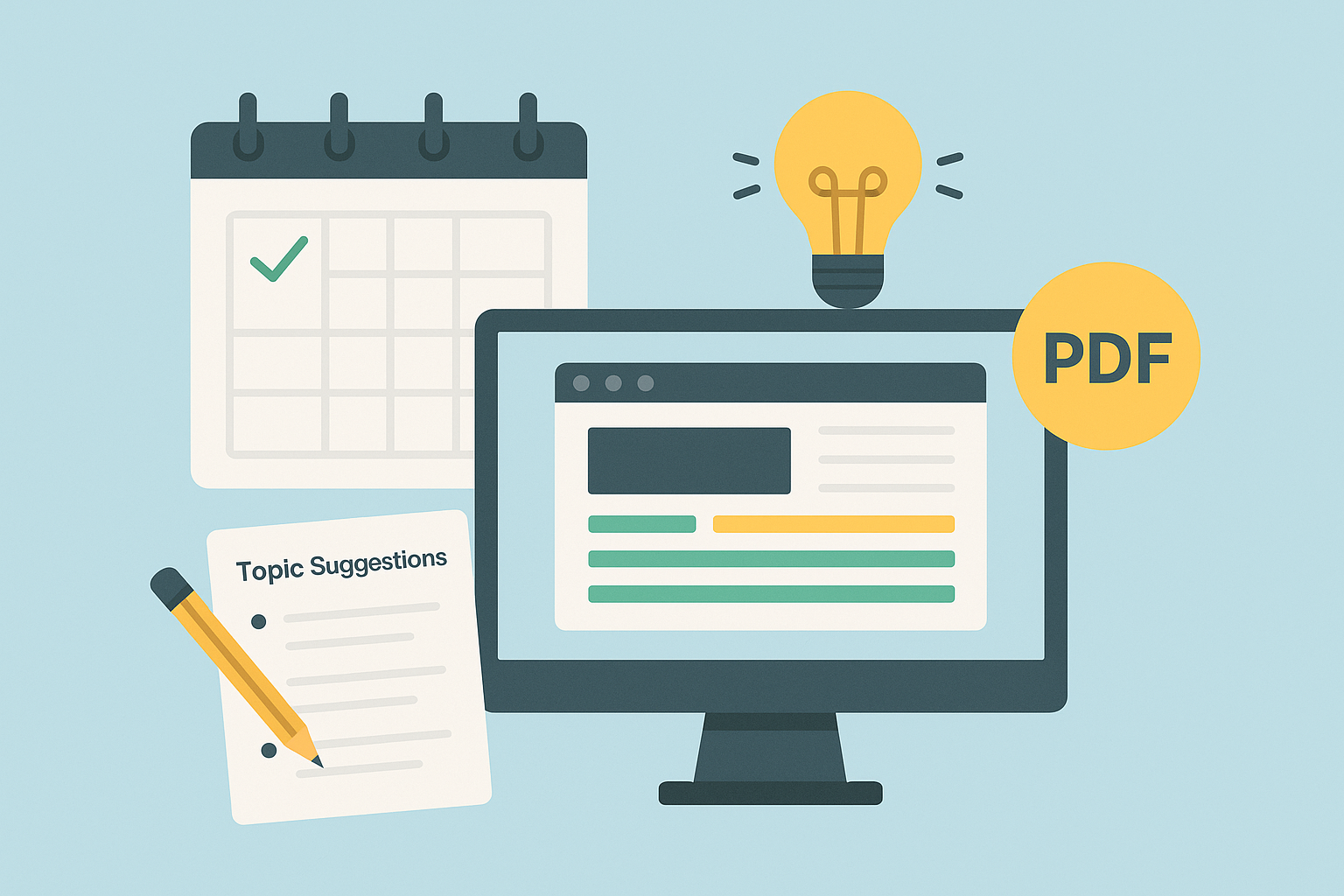 De extra's van SEOScale, zoals een contentkalender.